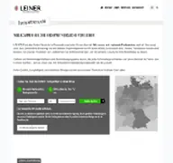 Kleine Seitenvorschau von fachpartnersuche.leiner-markisen.de