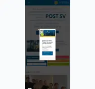 Kleine Seitenvorschau von post-sv.de