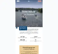 Kleine Seitenvorschau von potsdamtourismus.de