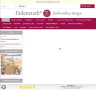 Kleine Seitenvorschau von fadenstark.de