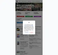 Kleine Seitenvorschau von pottenstein.de