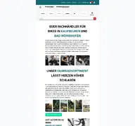 Kleine Seitenvorschau von fahrbar-bikes.de