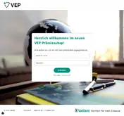 Kleine Seitenvorschau von praemienshop.vaillant.de