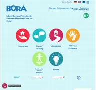 Kleine Seitenvorschau von frauenprojekte-bora.de