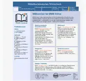Kleine Seitenvorschau von mhdwb-online.de