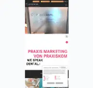 Kleine Seitenvorschau von praxiskom.de