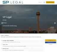 Kleine Seitenvorschau von sp-legal.de