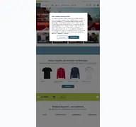 Kleine Seitenvorschau von teamshirts.ch