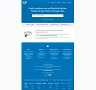 Kleine Seitenvorschau von pypi.org