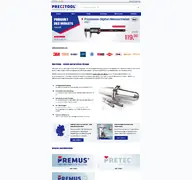 Kleine Seitenvorschau von precitool.de