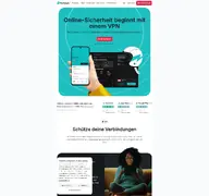 Kleine Seitenvorschau von surfshark.com
