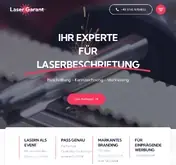 Kleine Seitenvorschau von lasergarant.de