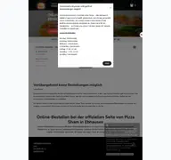 Kleine Seitenvorschau von pizzashamebhausen.de