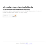 Kleine Seitenvorschau von pizzeria-ciao-ciao-teublitz.de
