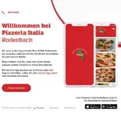 Kleine Seitenvorschau von pizzeria-italia-rodenbach.de