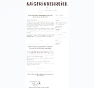 Kleine Seitenvorschau von kaiserinnenreich.de
