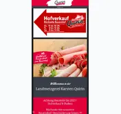Kleine Seitenvorschau von metzgereiquirin.de