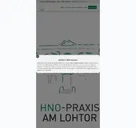 Kleine Seitenvorschau von hno-praxis-am-lohtor.de