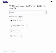 Kleine Seitenvorschau von services.paylife.at
