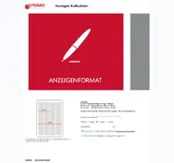 Kleine Seitenvorschau von primo-webcalc.de