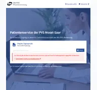 Kleine Seitenvorschau von pvs-mosel-saar.ihre-arztrechnung.de