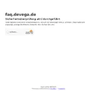 Kleine Seitenvorschau von faq.devega.de