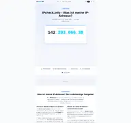 Kleine Seitenvorschau von my-ip-address-is.com