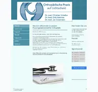 Kleine Seitenvorschau von xn--orthopdie-scheibe-vqb.de