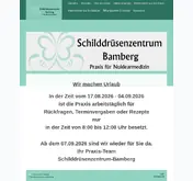 Kleine Seitenvorschau von xn--schilddrsenzentrum-bamberg-5zc.de