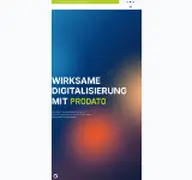 Kleine Seitenvorschau von prodato.de