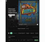 Kleine Seitenvorschau von frontgatetickets.com