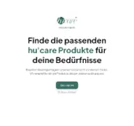 Kleine Seitenvorschau von productfinder.hucare.de