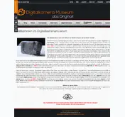 Kleine Seitenvorschau von digitalkameramuseum.de