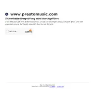 Kleine Seitenvorschau von prestomusic.com