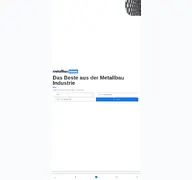 Kleine Seitenvorschau von metallbau-news.de