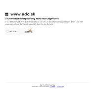 Kleine Seitenvorschau von adc.sk
