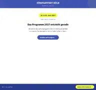 Kleine Seitenvorschau von programm.suedstadtfest-koeln.de