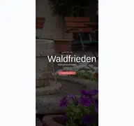 Kleine Seitenvorschau von waldfrieden-waldheim.de