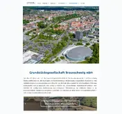Kleine Seitenvorschau von grundstuecksgesellschaft.braunschweig.de