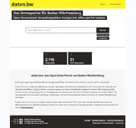 Kleine Seitenvorschau von daten-bw.de