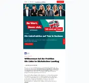 Kleine Seitenvorschau von linksfraktionsachsen.de