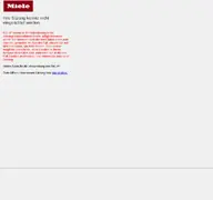 Kleine Seitenvorschau von www3.miele.de