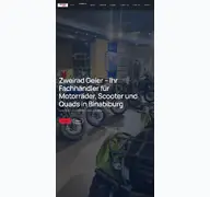 Kleine Seitenvorschau von zweirad-geier.de