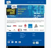 Kleine Seitenvorschau von ulmerzelt.online-ticket.de