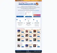 Kleine Seitenvorschau von musikanten24.de