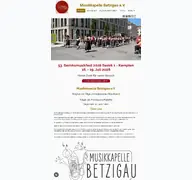 Kleine Seitenvorschau von musikkapelle-betzigau.de