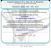 Kleine Seitenvorschau von augenarztpraxis-bergholz.de