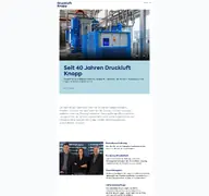 Kleine Seitenvorschau von druckluft-knopp.de