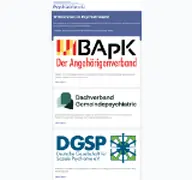 Kleine Seitenvorschau von psychiatrie.de