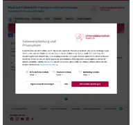 Kleine Seitenvorschau von psychiatrie.med.uni-rostock.de